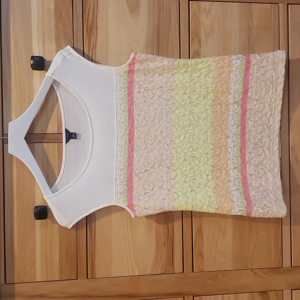 XS Ann Taylor lace tank top shell
